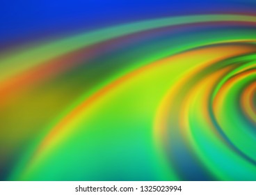 Dark Blue, Yellow vector glossy abstract background. An elegant bright illustration with gradient. The best blurred design for your business.