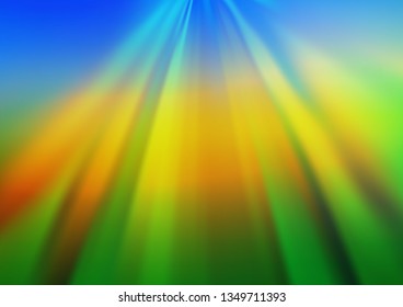 Dark Blue, Yellow vector glossy abstract background. Colorful illustration in blurry style with gradient. The template can be used for your brand book.