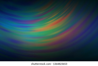 Dark Blue, Yellow vector glossy abstract backdrop. A completely new colored illustration in blur style. New design for your business.