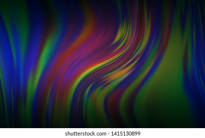 Dark Blue, Yellow vector glossy abstract layout. A completely new colored illustration in blur style. New design for your business.