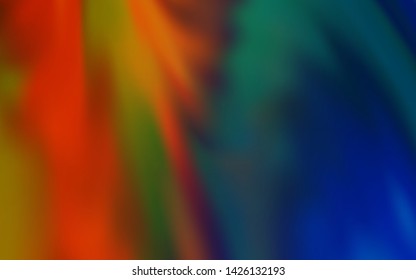 Dark Blue, Yellow vector glossy abstract layout. Glitter abstract illustration with gradient design. New style for your business design.