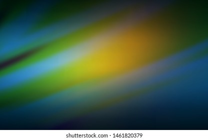 Dark Blue, Yellow vector glossy abstract backdrop. Colorful illustration in abstract style with gradient. New design for your business.