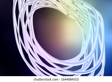 Dark Blue, Yellow vector glossy abstract background. New colored illustration in blur style with gradient. Background for a cell phone.