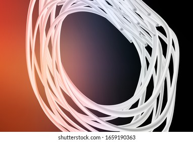 Dark Blue, Yellow vector glossy abstract backdrop. Colorful abstract illustration with gradient. New style design for your brand book.