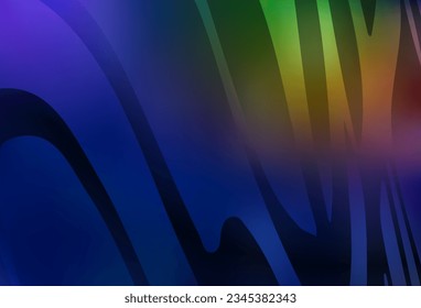 Azul oscuro, amarillo vectorial brillante fondo abstracto. Ilustración colorida brillante de estilo inteligente. Diseño borroso para su sitio web.