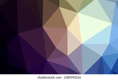 Dark Blue, Yellow vector gradient triangles pattern. Colorful illustration in polygonal style with gradient. Best triangular design for your business.