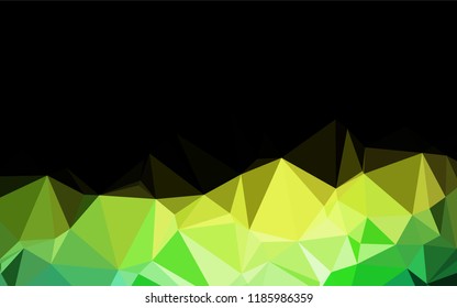 Dark Blue, Yellow vector hexagon mosaic template. Colorful illustration in abstract style with gradient. The completely new template can be used for your brand book.