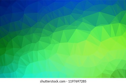 Dark Blue, Yellow vector hexagon mosaic texture. A completely new color illustration in a vague style. The elegant pattern can be used as part of a brand book.