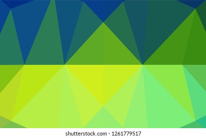 Dark Blue, Yellow vector hexagon mosaic texture. An elegant bright illustration with gradient. Brand new style for your business design.