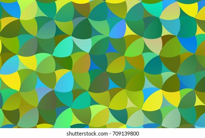 Dark Blue, Yellow vector illustration which consist of circles. Dotted gradient design for your business. Creative geometric background in halftone style with colored spots.
