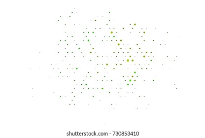Dark Blue, Yellow vector illustration which consist of circles. Dotted gradient design for your business. Creative geometric background in halftone style with colored spots.