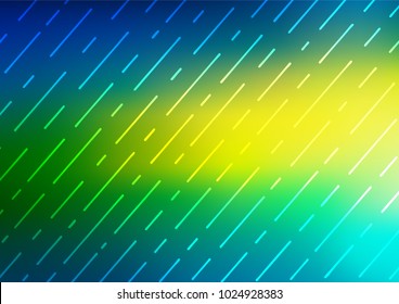 Dark Blue, Yellow vector indian curved template. Brand-new colored illustration in blurry style with doodles. The pattern can be used for heads of websites and designs.