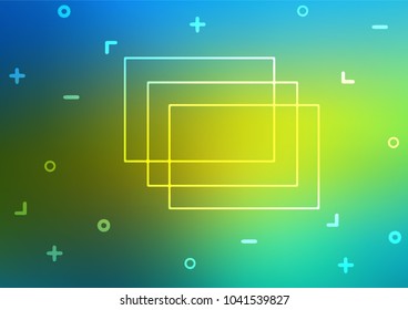 Dark Blue, Yellow vector indian curved background. A vague abstract illustration with doodles in Indian style. Brand-new style for your business design.