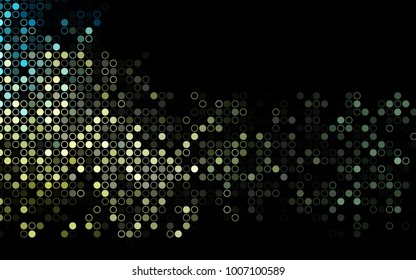 Dark Blue, Yellow vector  layout with circle shapes. Modern abstract illustration with colorful water drops. New design for ad, poster, banner of your website.