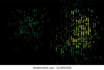 Dark Blue, Yellow vector  layout with circle shapes. Modern abstract illustration with colorful water drops. Beautiful design for your business natural advert.