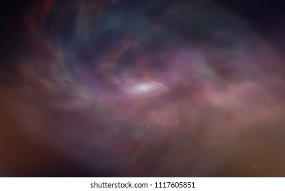 Dark Blue, Yellow vector layout with cosmic stars. Blurred decorative design in simple style with galaxy stars. Best design for your ad, poster, banner.