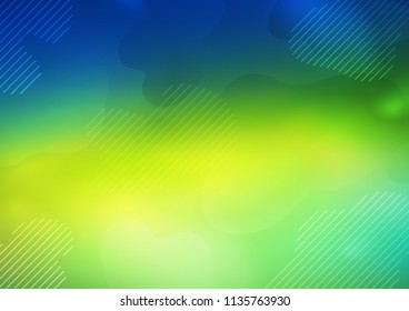 Dark Blue, Yellow vector layout with flat lines. Shining colored illustration with narrow lines. Best design for your ad, poster, banner.