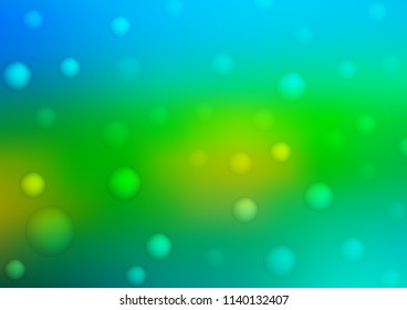 Dark Blue, Yellow vector layout with circle shapes. Illustration with set of shining colorful abstract circles. Beautiful design for your business natural advert.