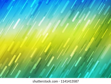 Dark Blue, Yellow vector layout with flat lines. Blurred decorative design in simple style with lines. Best design for your ad, poster, banner.