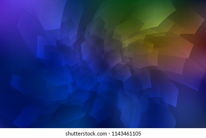 Dark Blue, Yellow vector layout with hexagonal shapes. White background with colorful hexagons. Beautiful design for your business advert.