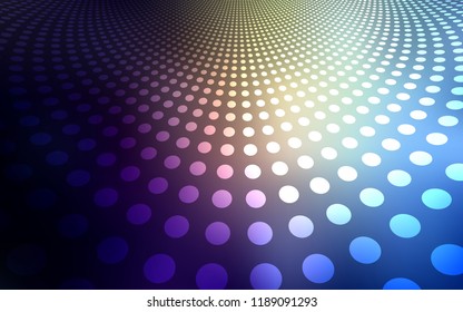 Dark Blue, Yellow vector layout with circle shapes. Beautiful colored illustration with blurred circles in nature style. Beautiful design for your business advert.