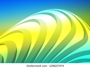 Dark Blue, Yellow vector layout with flat lines. Lines on blurred abstract background with gradient. The template can be used as a background.