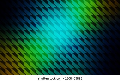 Dark Blue, Yellow vector layout with flat lines. Lines on blurred abstract background with gradient. Pattern for ads, posters, banners.