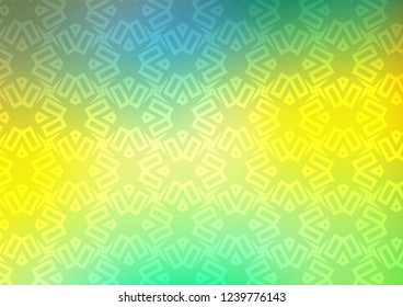 Dark Blue, Yellow vector layout with lines, rectangles. Abstract illustration with colorful lines, cubes. Best design for your ad, poster, banner.