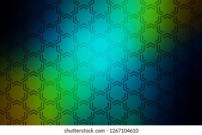 Dark Blue, Yellow vector layout with flat lines. Glitter abstract illustration with colored sticks. Template for your beautiful backgrounds.