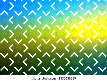 Dark Blue, Yellow vector layout with flat lines. Shining colored illustration with narrow lines. The pattern can be used as ads, poster, banner for commercial.