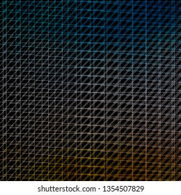Dark Blue, Yellow vector layout with lines. Colorful gradient illustration with abstract flat lines. Template for your UI design.