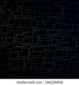 Dark Blue, Yellow vector layout with lines, rectangles. Abstract gradient illustration with colorful rectangles. Best design for your ad, poster, banner.