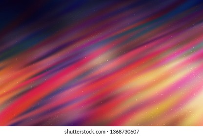 Dark Blue, Yellow vector layout with cosmic stars. Glitter abstract illustration with colorful cosmic stars. Pattern for astrology websites.