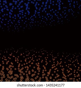 Dark Blue, Yellow vector layout with circles. Colorful illustration with gradient dots in nature style. Design for posters, banners.