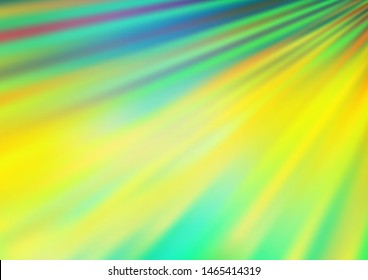 Dark Blue, Yellow vector layout with flat lines. Decorative shining illustration with lines on abstract template. Pattern for ads, posters, banners.