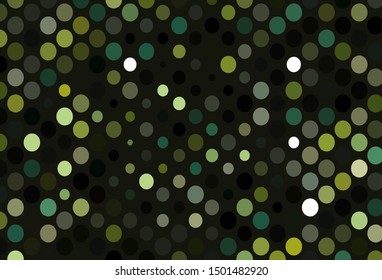 Dark Blue, Yellow vector layout with circle shapes. Beautiful colored illustration with blurred circles in nature style. Design for posters, banners.