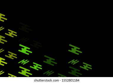 Dark Blue, Yellow vector layout with flat lines. Modern geometrical abstract illustration with staves. Pattern for websites, landing pages.