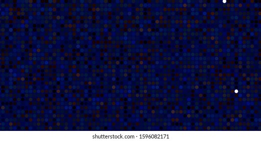 Dark Blue, Yellow vector layout with circle shapes. Abstract colorful disks on simple gradient background. Pattern for wallpapers, curtains.