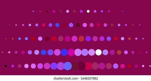 Dark Blue, Yellow vector layout with circle shapes. Illustration with set of shining colorful abstract spheres. Pattern for websites.