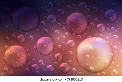 Dark Blue, Yellow vector layout with circle shapes. Modern abstract illustration with colorful water drops. The pattern can be used for ads, leaflets of liquid.