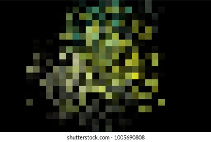 Dark Blue, Yellow vector low poly background. A sample with a polygonal design. Illustration in polygonal style with repeating squares