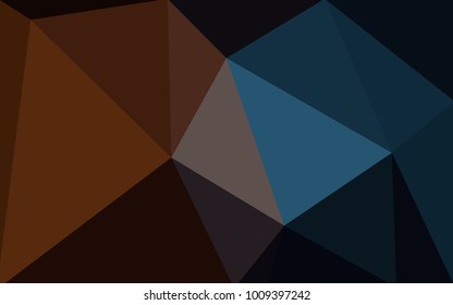 Dark Blue, Yellow vector Low poly crystal background. Polygon design pattern. Low poly illustration, low polygon background.