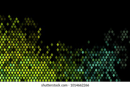 Dark Blue, Yellow vector low poly background. A sample with a polygonal design. Illustration in polygonal style with repeating squares