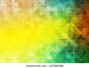 Dark Blue, Yellow vector low poly low poly. Brand new colored illustration in blurry style with gradient. A new texture for your design.