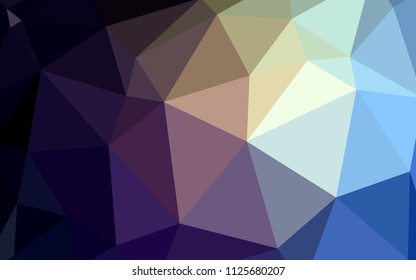 Dark Blue, Yellow vector low poly layout. Shining colorful illustration with triangles. Pattern for a brand book's backdrop.