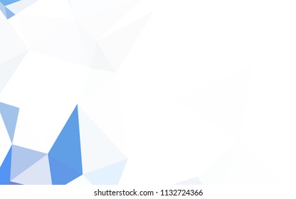 Dark Blue, Yellow vector low poly cover. Triangular geometric sample with gradient.  Best triangular design for your business.