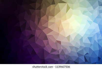 Dark Blue, Yellow vector low poly layout. Modern abstract illustration with triangles. Textured pattern for your backgrounds.