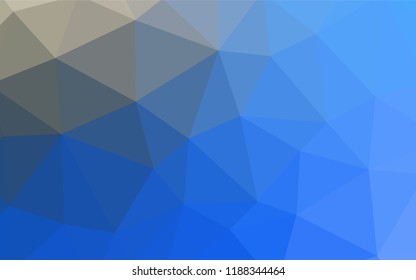 Dark Blue, Yellow vector low poly layout. Glitter abstract illustration with an elegant triangles. A new texture for your web site.