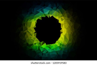 Dark Blue, Yellow vector low poly texture. A completely new color illustration in a vague style. The elegant pattern can be used as part of a brand book.