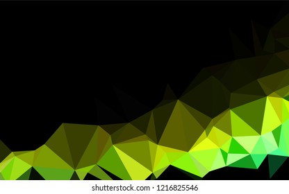 Dark Blue, Yellow vector low poly layout. Glitter abstract illustration with an elegant design. A new texture for your design.